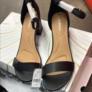 Lane Bryant Black Heeled Sandals